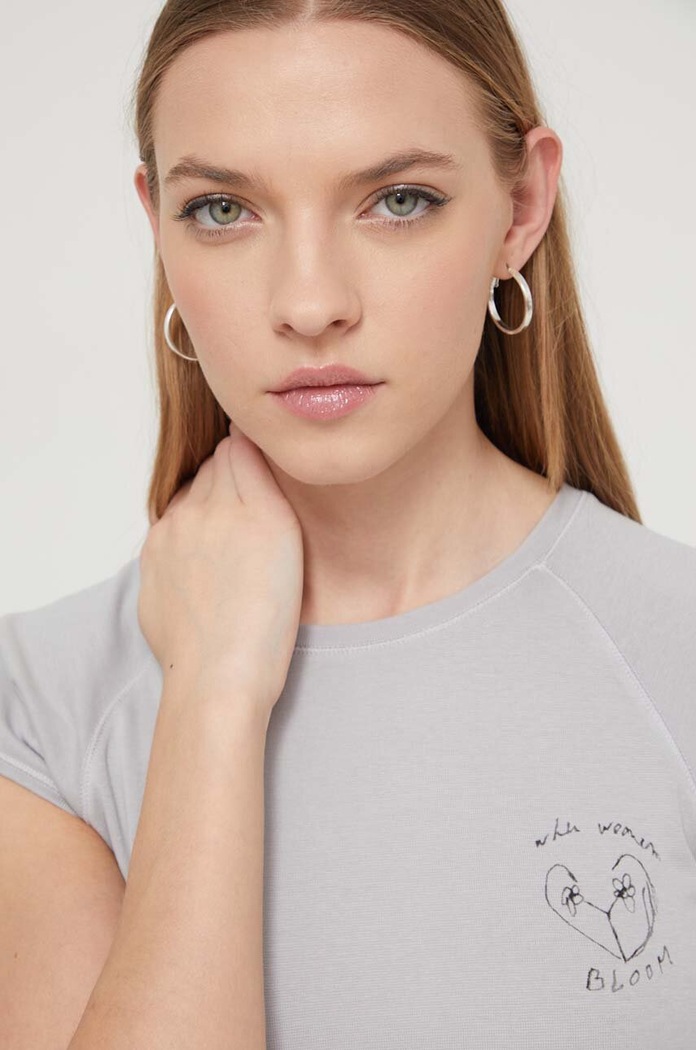 Desigual t-shirt grigio 24SWTKB1