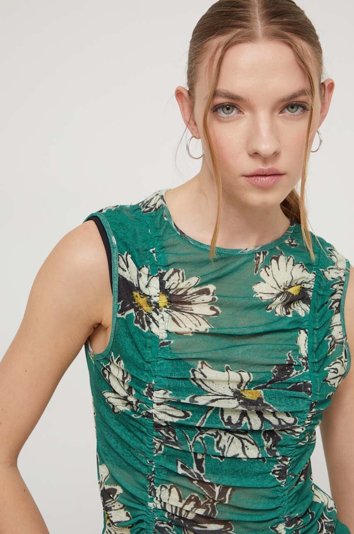 Top Desigual 24SWTK24 verde