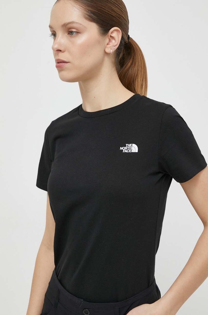 The North Face tricou negru NF0A87NHJK31