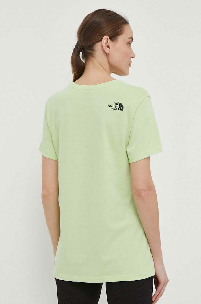 Oblečení Bavlněné tričko The North Face NF0A87NEO0F1 zelená