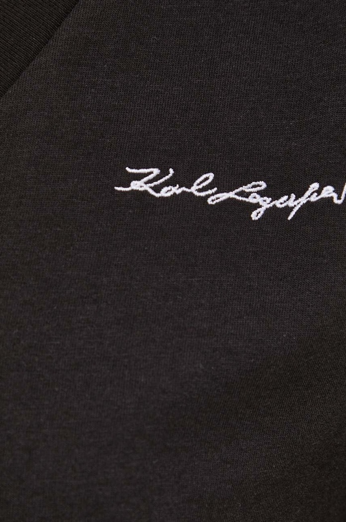Karl Lagerfeld tricou din bumbac 24UW1736 negru