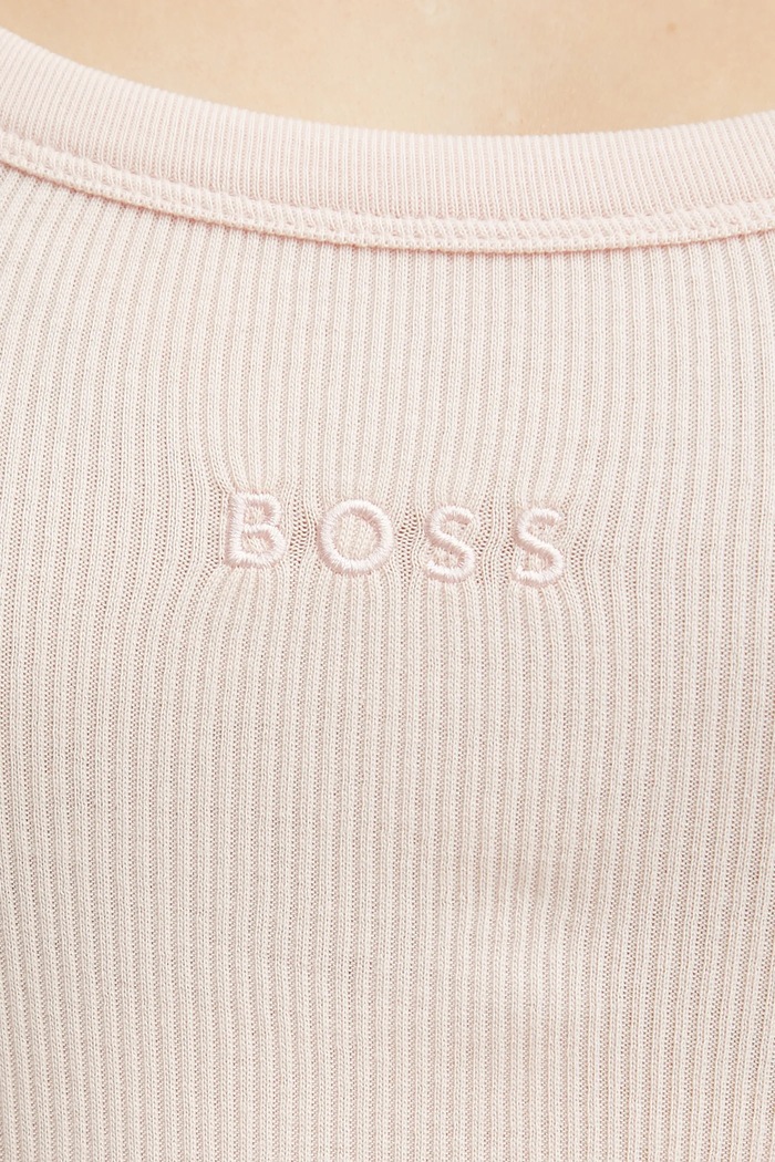 BOSS Orange top dámsky bavlnený s elastanom C_Ematite 50504245 oranžová