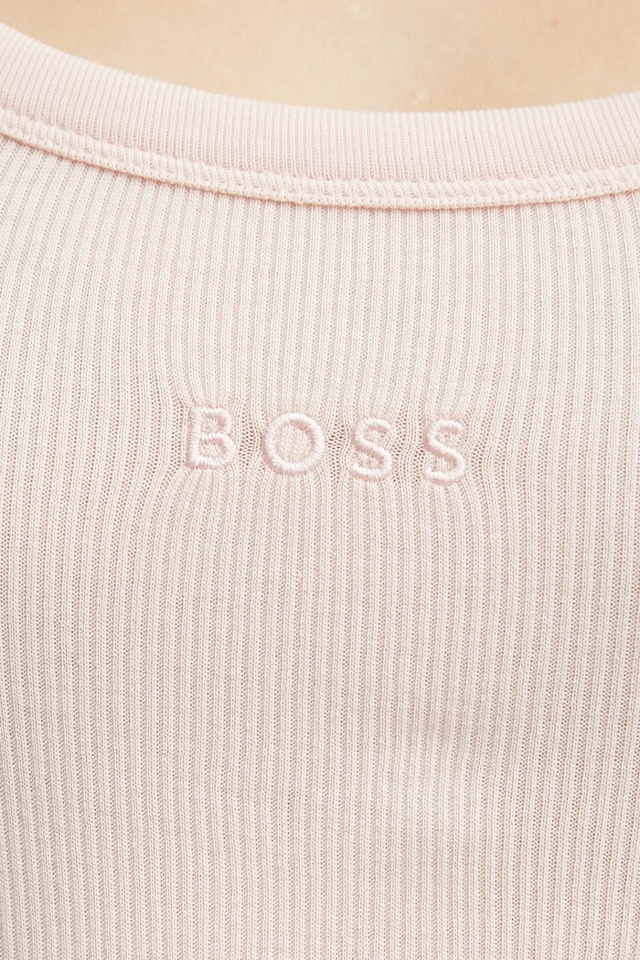 BOSS Orange top dámsky bavlnený s elastanom C_Ematite 50504245 oranžová