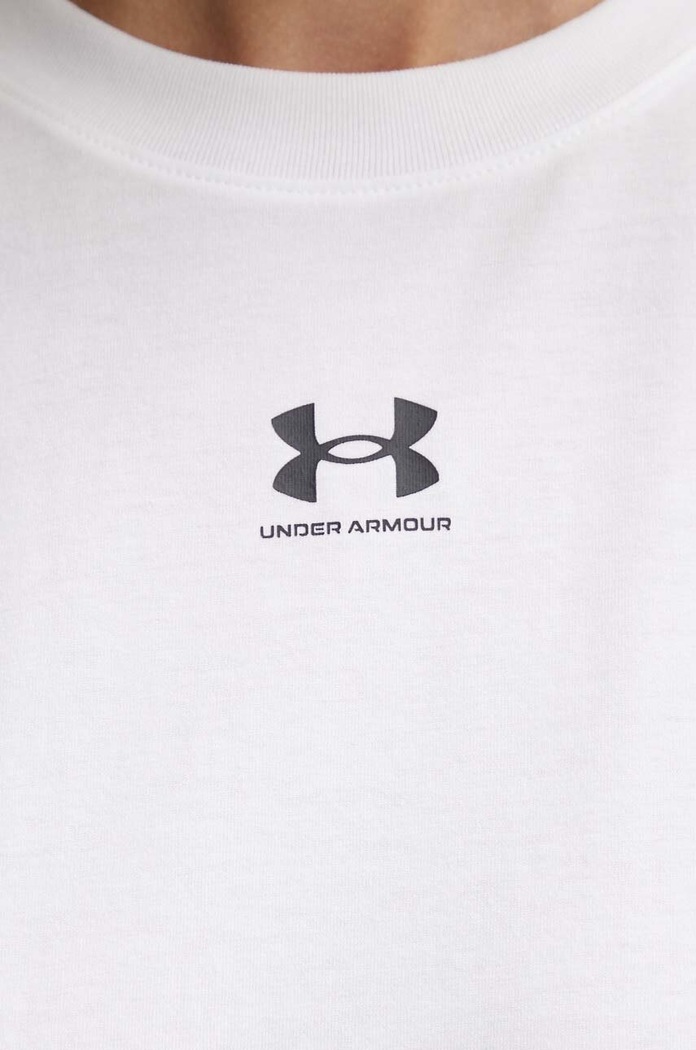 Under Armour tričko dámské s bavlnou Campus Core 1383648 bílá
