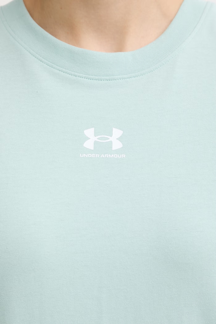 Under Armour majica za žene s pamukom Campus Core 1383648 tirkizna