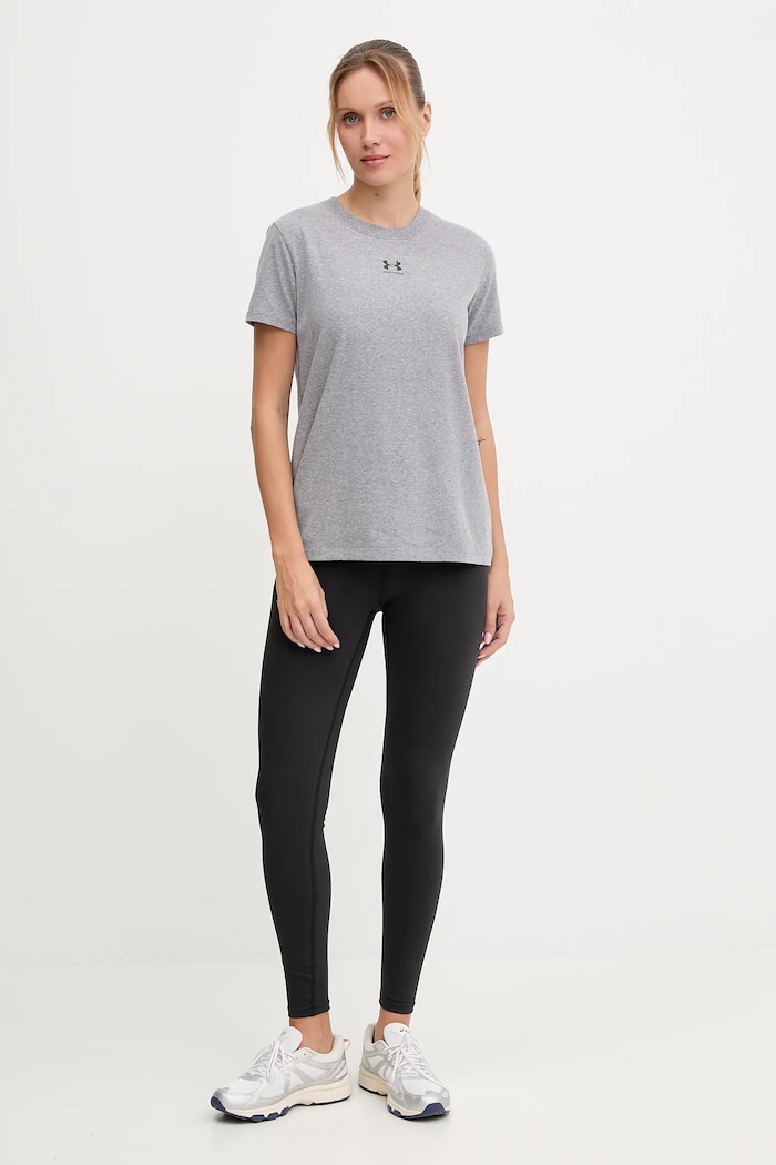 Under Armour tricou pentru femei cu bumbac Campus Core 1383648 gri SS26