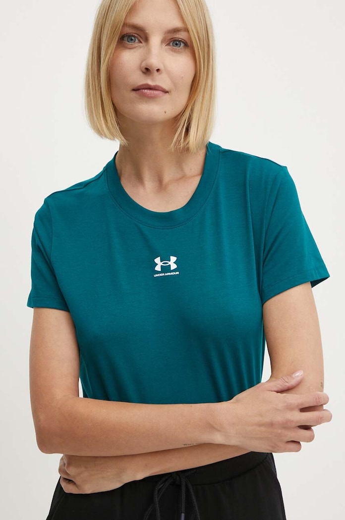 Under Armour tricou pentru femei cu bumbac Campus Core verde 1383648