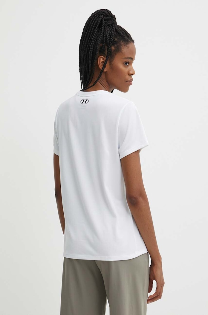Oblečení Under Armour tréninkové tričko dámské 1384229 bílá