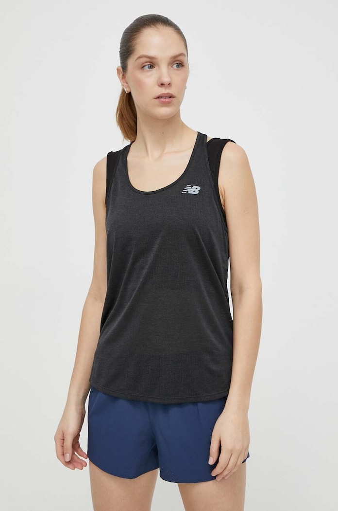 Tréninkový top New Balance WT41250BKH černá WT41250BKH