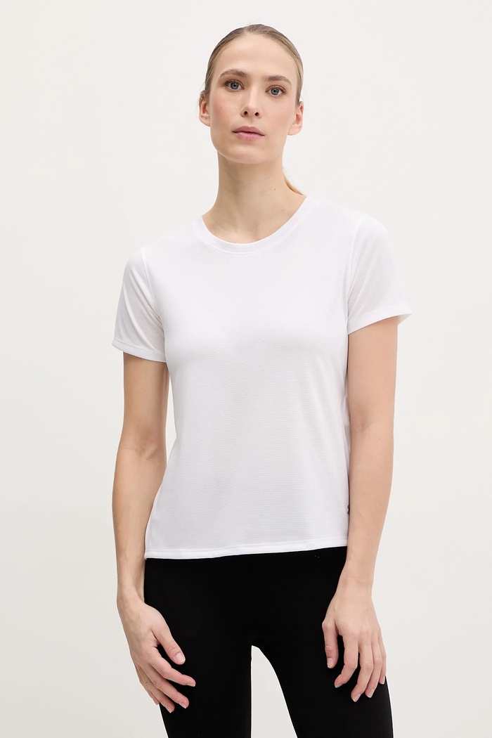 Under Armour tricou de alergare Streaker uni alb 1382434