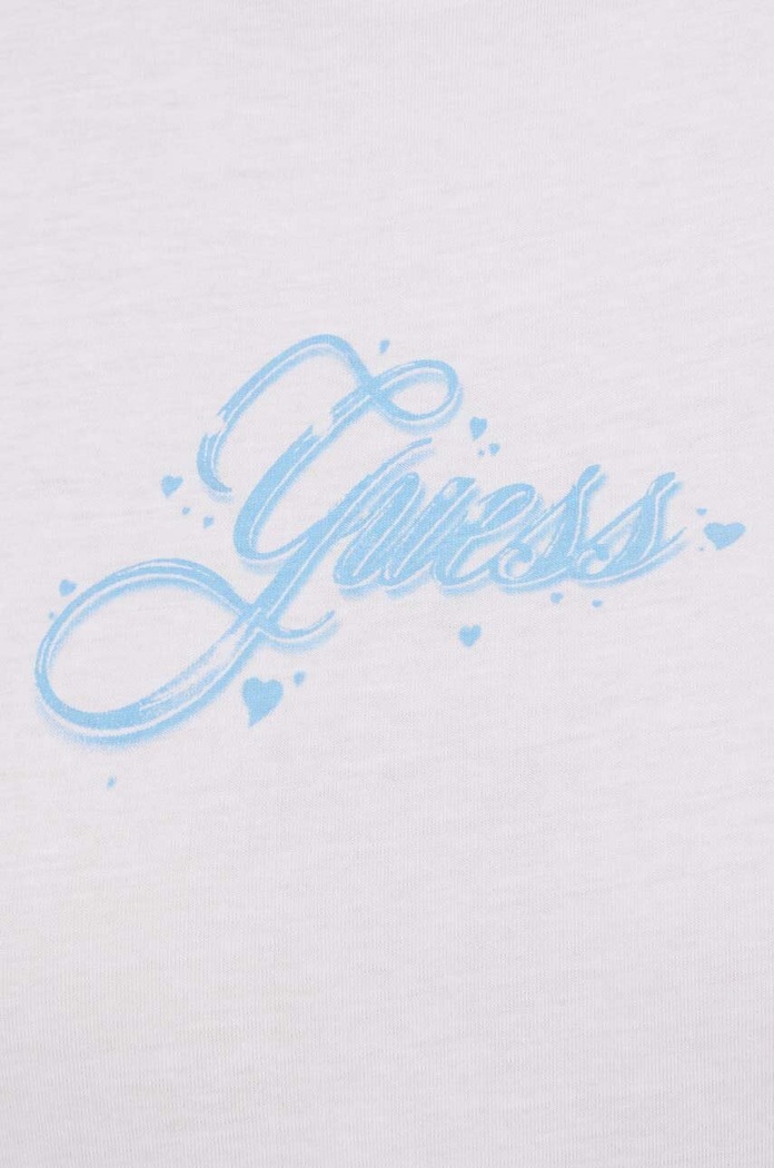 Bavlněné tričko Guess Originals W4GI05JA914 bílá