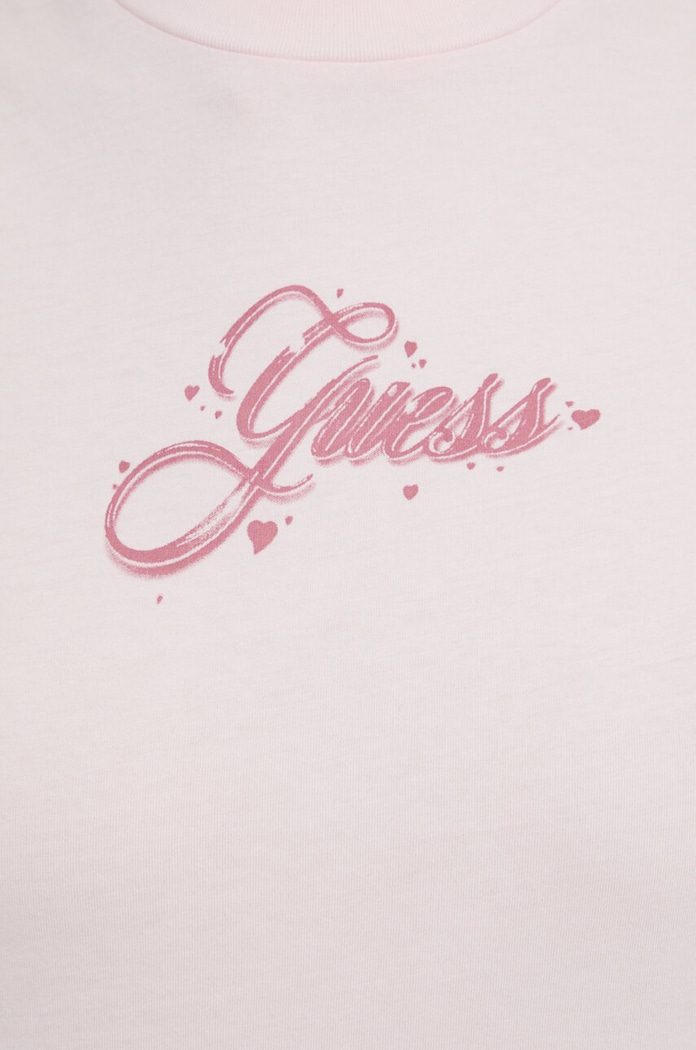 Bavlněné tričko Guess Originals W4GI05JA914 růžová