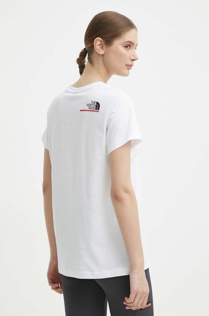Îmbrăcăminte The North Face tricou din bumbac NF0A87E9FN41 alb