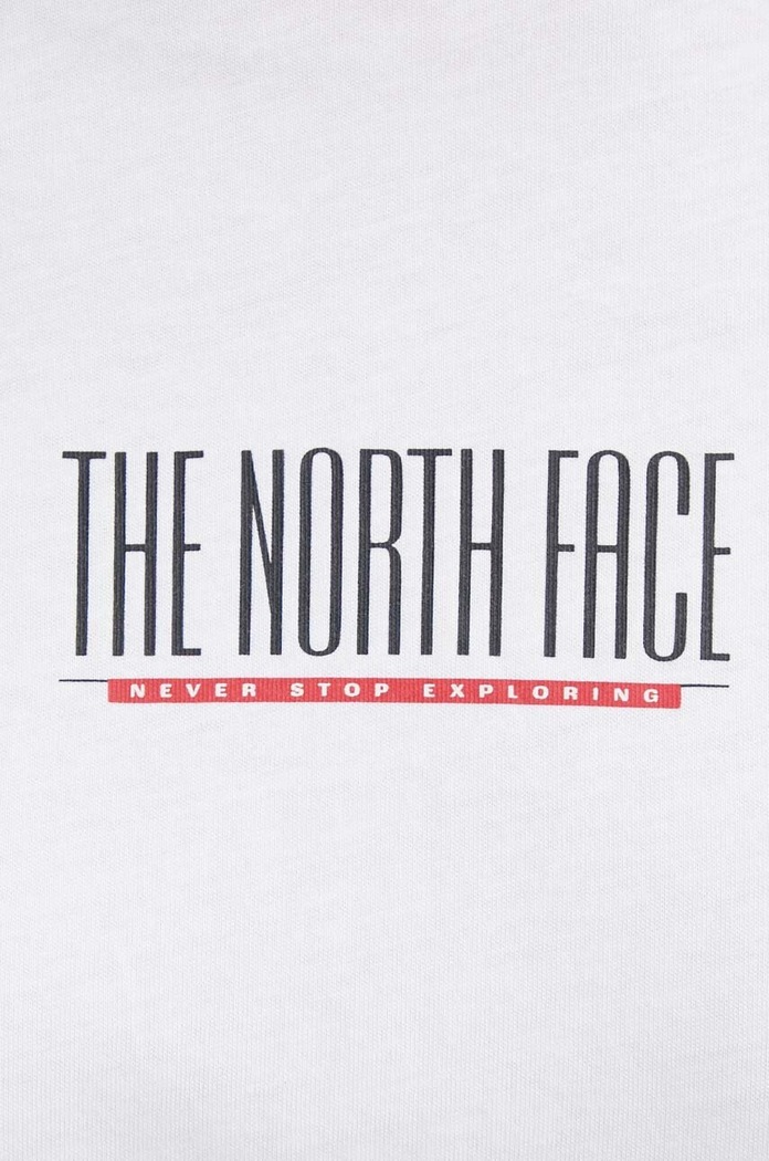 The North Face tricou din bumbac NF0A87E9FN41 alb