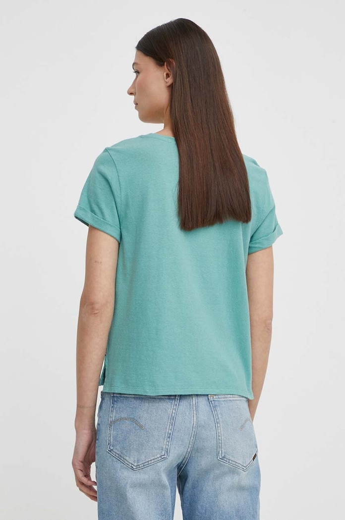 Odzież Levi's t-shirt bawełniany A7212 zielony