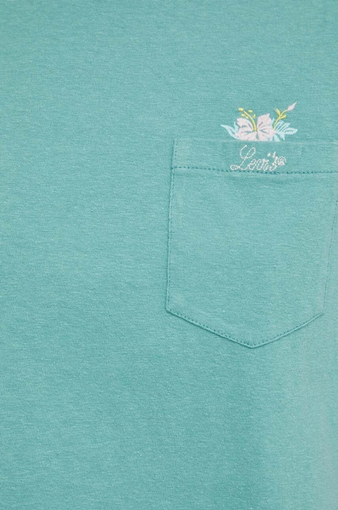 Levi's t-shirt bawełniany zielony A7212