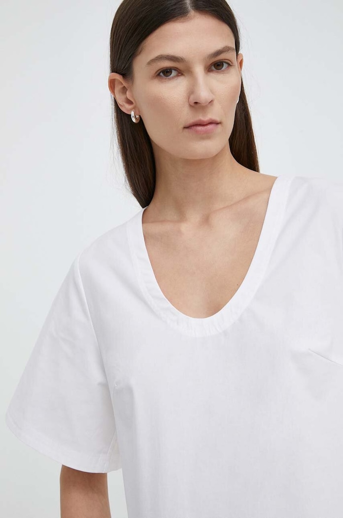 Îmbrăcăminte By Malene Birger bluza Q72079005 alb
