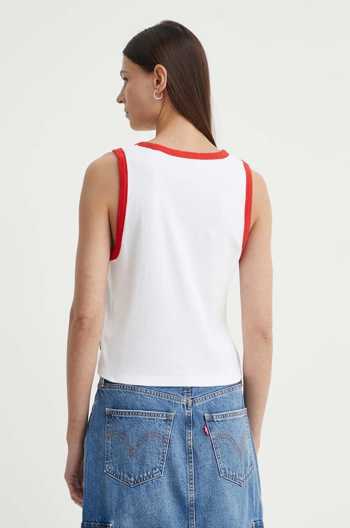 Îmbrăcăminte Levi's top din bumbac Pride A5063 alb