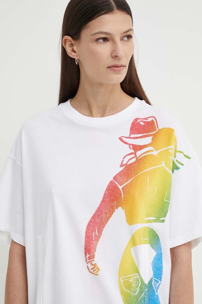Βαμβακερό μπλουζάκι Levi's Pride A7941 λευκό