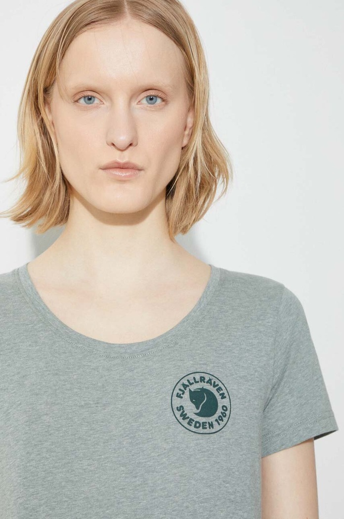 Μπλουζάκι Fjallraven 1960 Logo T-shirt W F83513.614.999 πράσινο