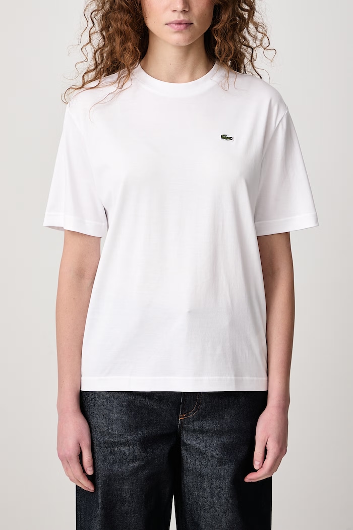 Majica za žene od pamuka Lacoste bijela TF7215