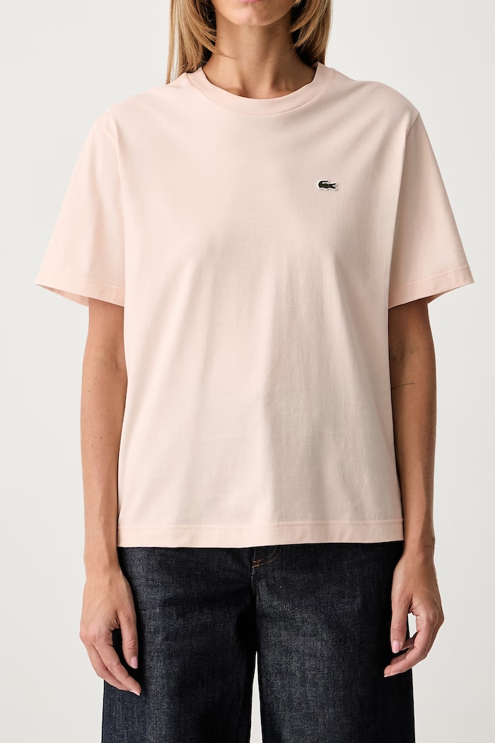 Lacoste t-shirt cotton Women's TF7215 pink