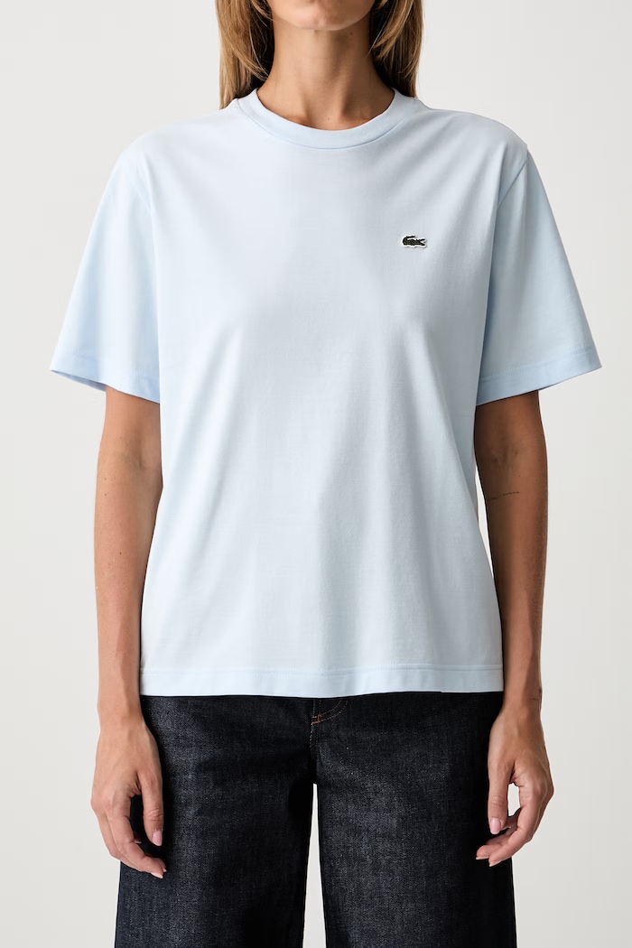 Lacoste футболка для женщин из хлопка TF7215 голубой