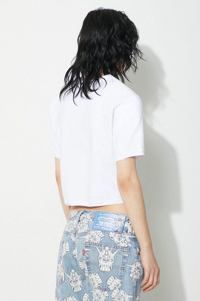 Clothing Fiorucci t-shirt Angel Patch Padded Cropped T-Shirt M01FPTSH095CJ03WH01 white