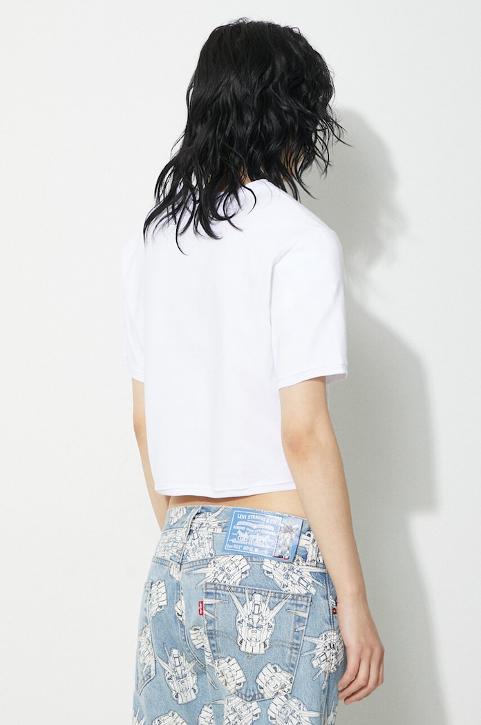 Clothing Fiorucci t-shirt Angel Patch Padded Cropped T-Shirt M01FPTSH095CJ03WH01 white