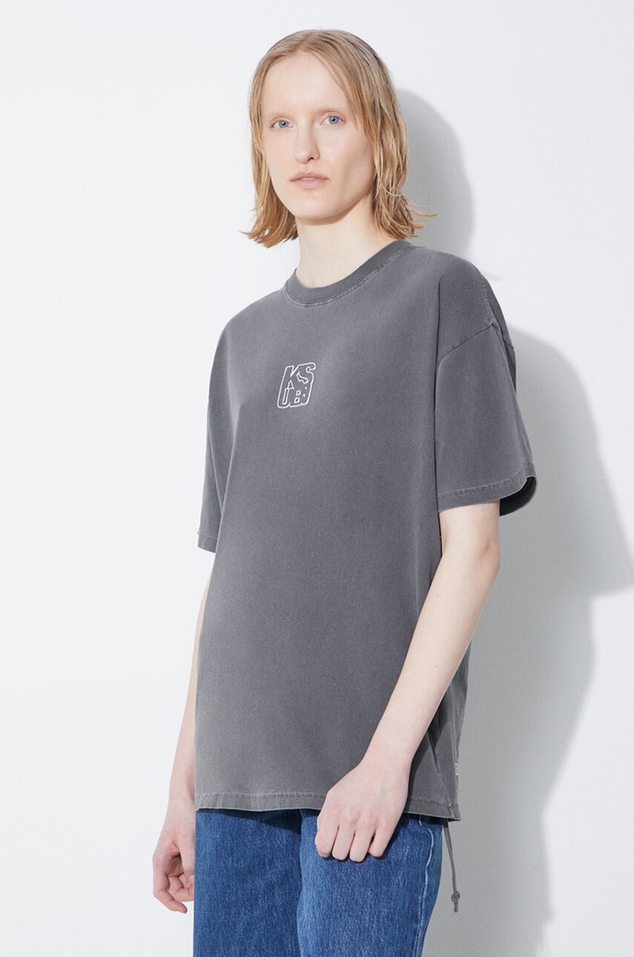 T-shirt in cotone Stacked Oh G Ss Tee Charcoal KSUBI WSP24TE006 grigio