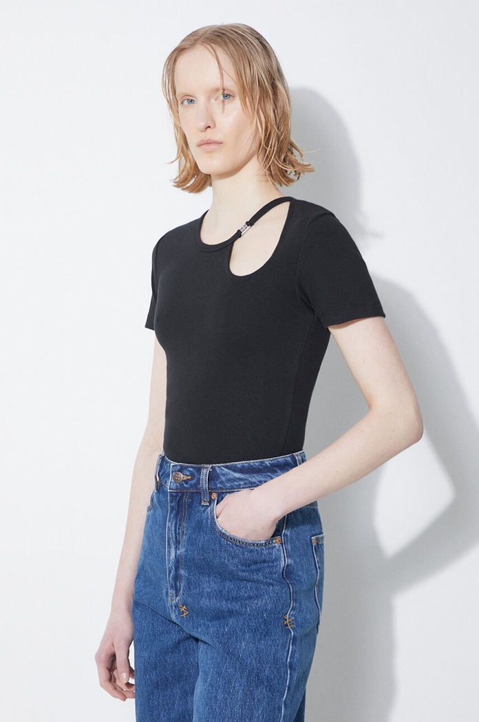 KSUBI t-shirt Arise Cut Out Ss Tee Black fekete WSP24TE012