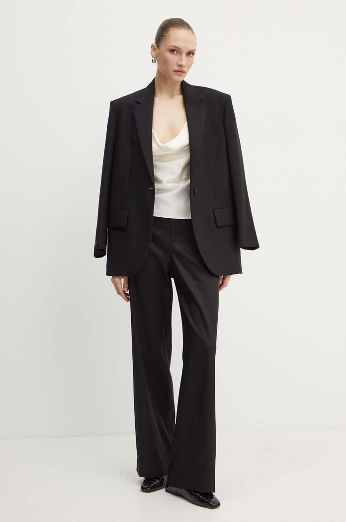 Hedvábný top Custommade Yuliana 999312115 béžová AW24