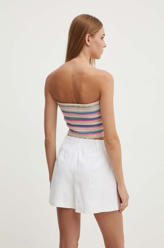 Îmbrăcăminte Hollister Co. Top din bumbac KI350.4156.534 bej