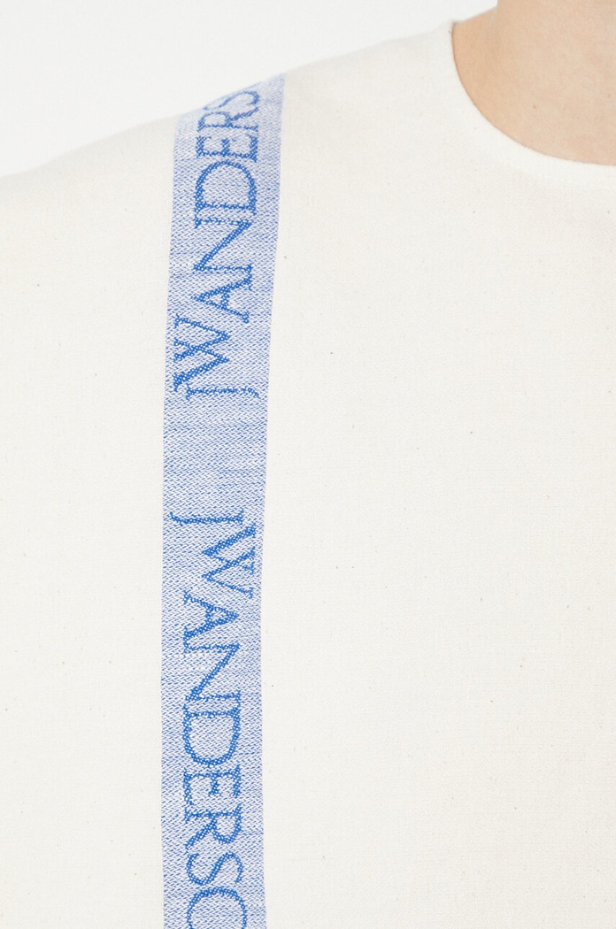 JW Anderson blusa in lino misto Boxy T-Shirt TP0320.PG1483.046