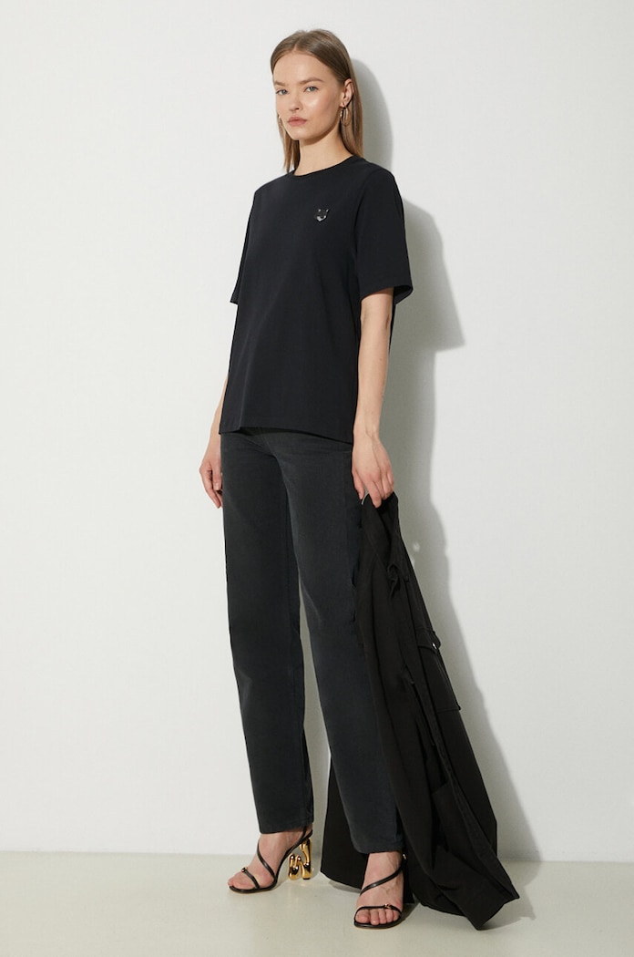 Maison Kitsuné cotton t-shirt Bold Fox Head Patch Comfort MW00127KJ0119 black AA00