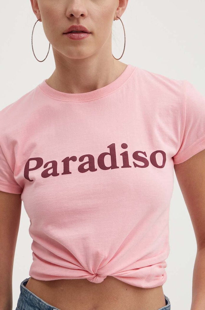 Pamučna majica Drivemebikini Paradiso 2020.DRV.002.LCB roza