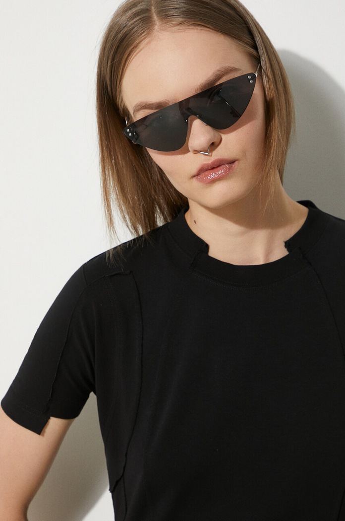 VETEMENTS t-shirt Blackout Cut-Up Fitted T-Shirt UE64TR100B black