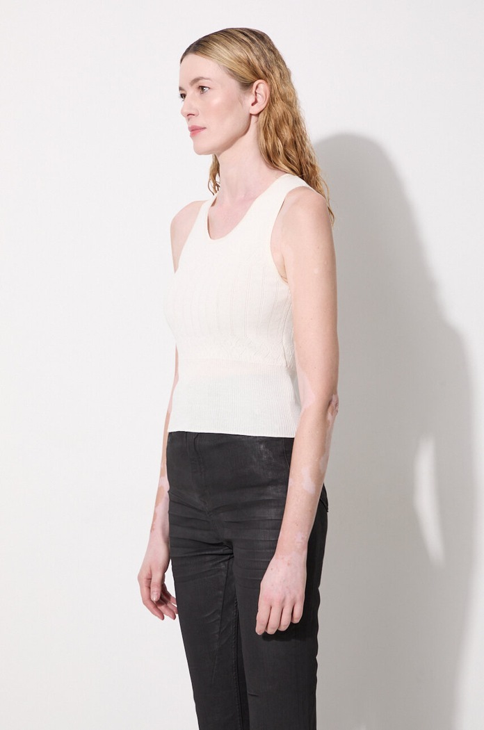 JW Anderson top Pointelle Tank Top beige KW1133.YN0324.001
