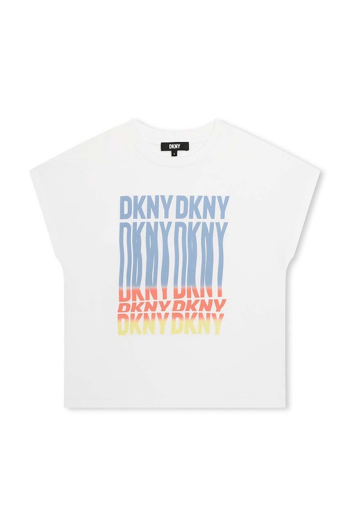 Dkny tricou copii print alb D60093.156.162