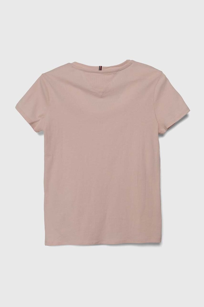 Tommy Hilfiger t-shirt bawełniany dziecięcy KG0KG05242.128.176.PPYH różowy AA00