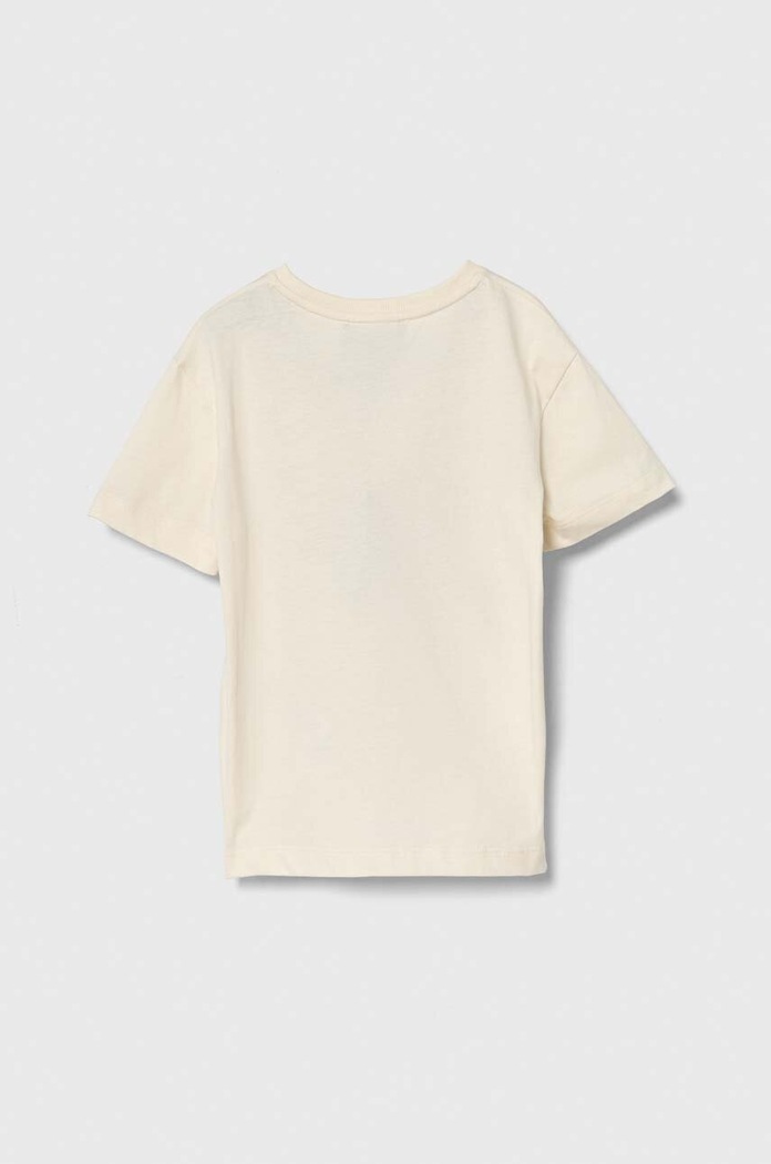 Emporio Armani tricou de bumbac pentru copii 3D3T17.3J51Z bej SS24