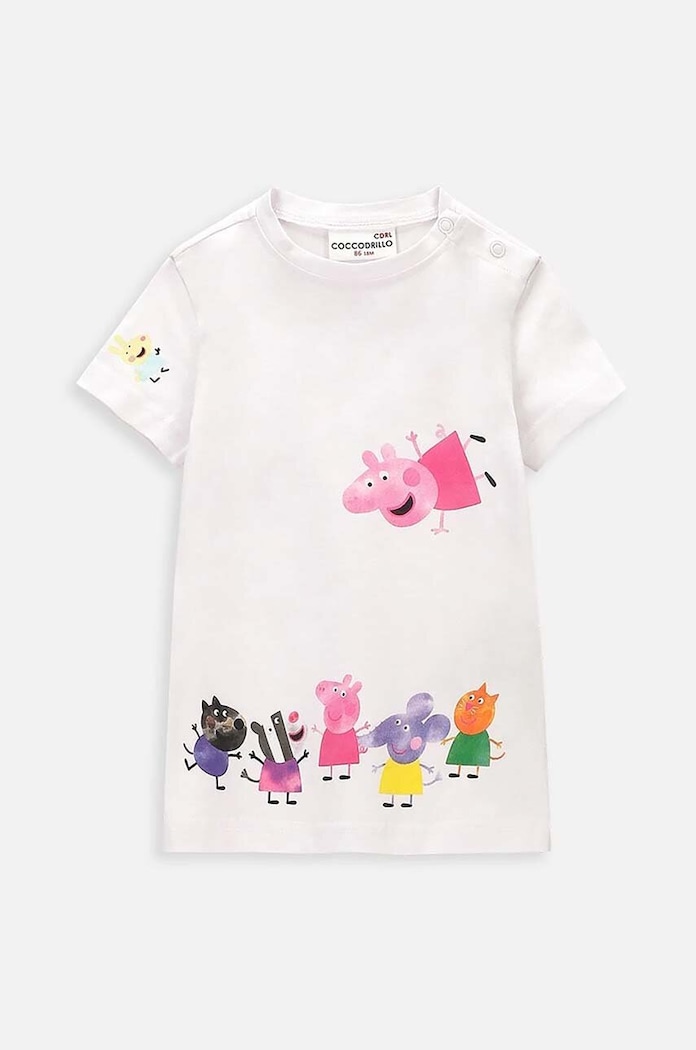 Coccodrillo tricou copii print alb WC4143204LGD