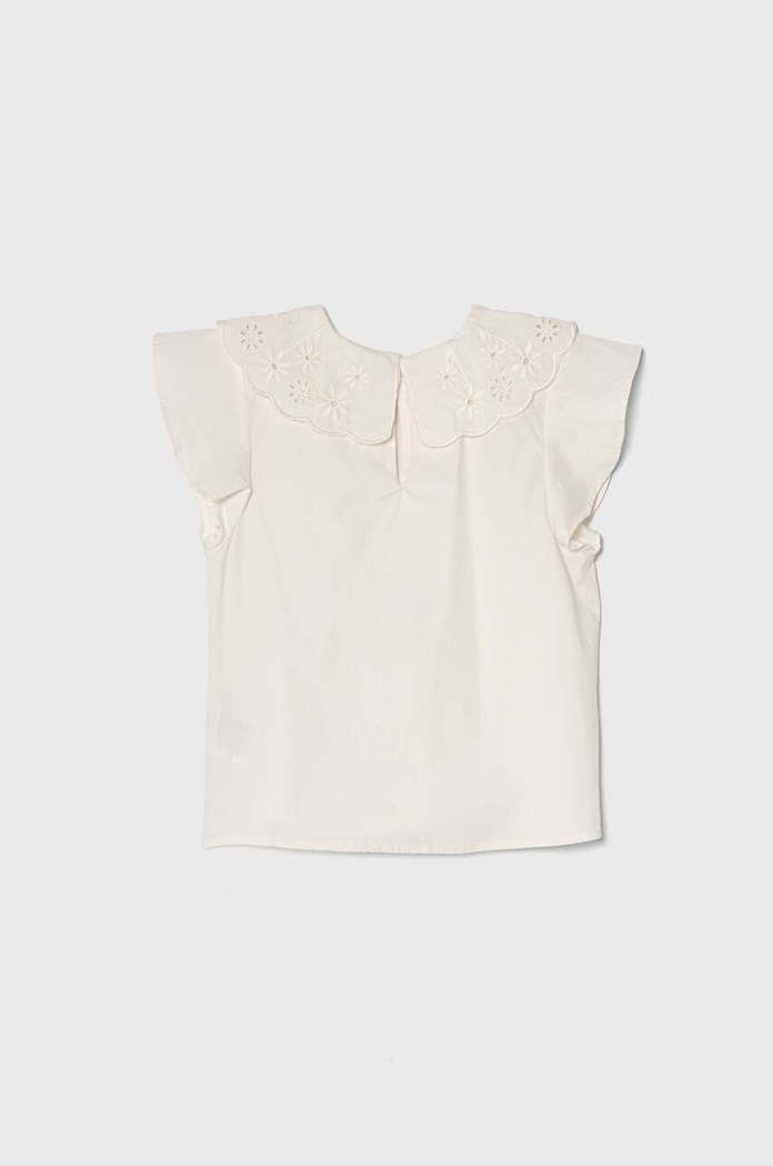 United Colors of Benetton bluzka bawełniana dziecięca 5EW7GQ01W.P.Seasonal beżowy SS24