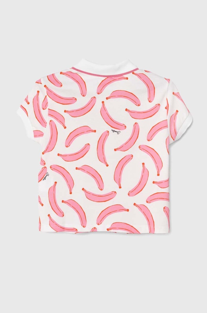 United Colors of Benetton polo dziecięce 3LRYG300Q.P.Seasonal różowy SS24