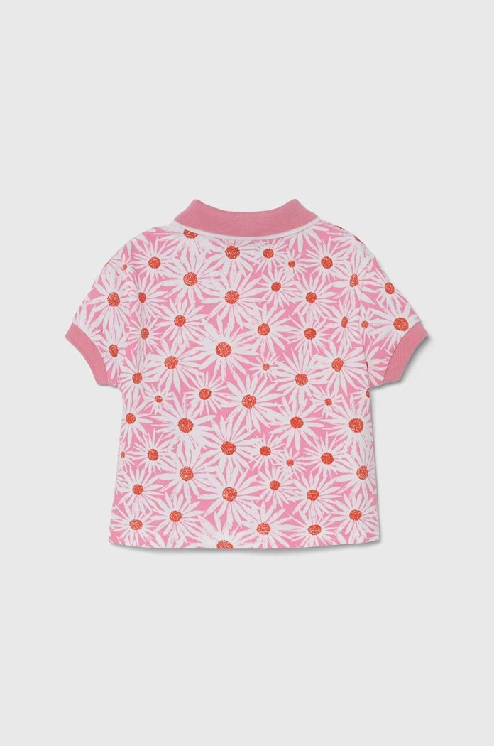 United Colors of Benetton polo dziecięce 3LRYG300Q.P.Seasonal różowy SS24