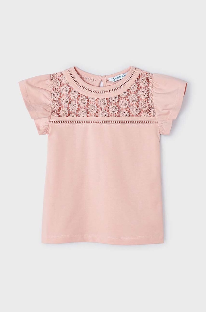 Mayoral t-shirt dziecięcy 3078.6A.Mini.PPYH beżowy SS24