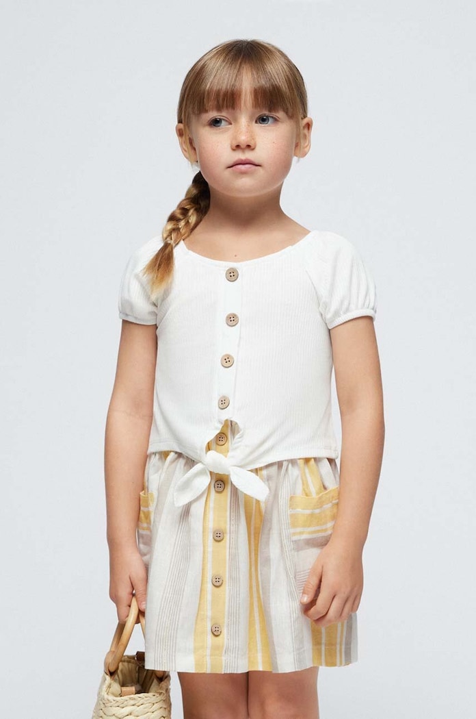 Mayoral tricou copii uni bej 3086.6G.Mini.PPYH