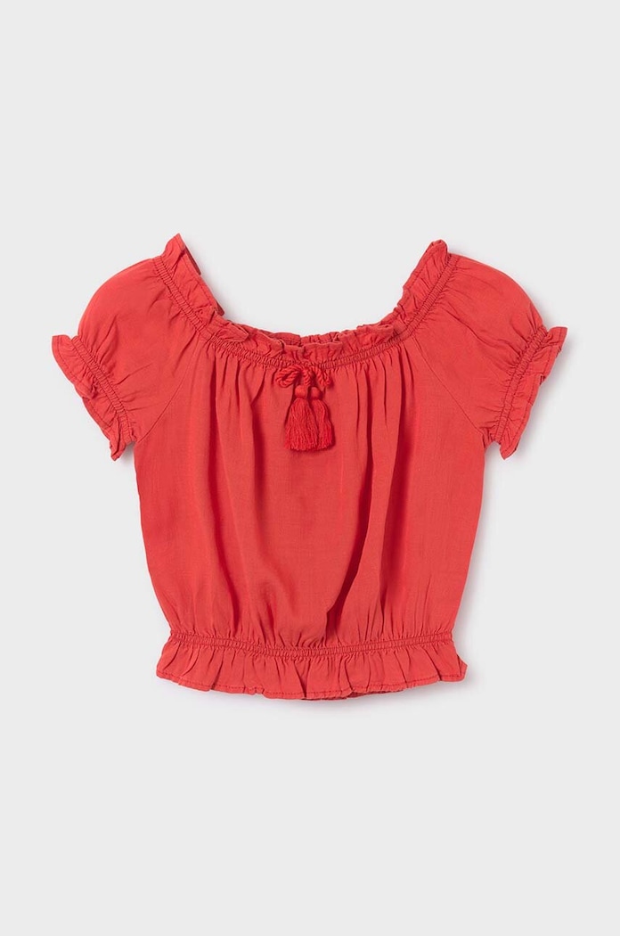 Mayoral Bluza copii 6026.8E.Junior.PPYH portocaliu SS24