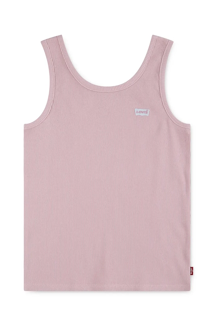 Levi's top copii LVG MEET AND GREET RIBBED TANK 3EK116 roz SS26