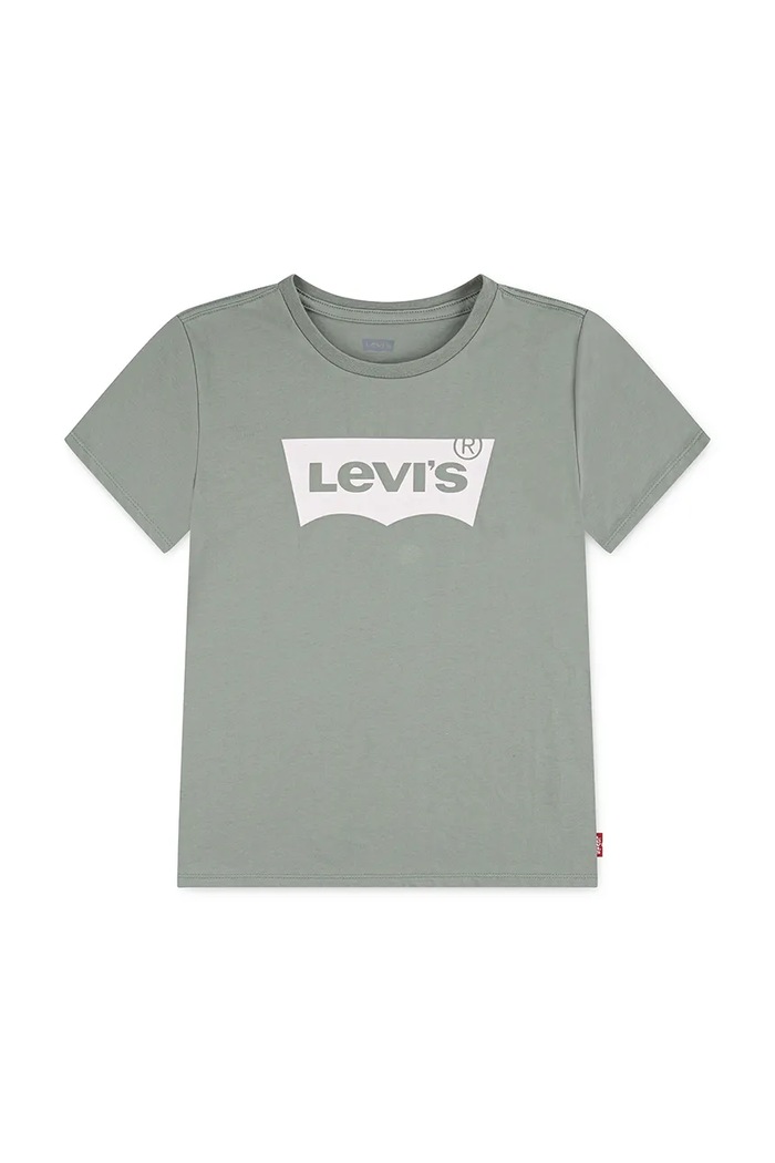 Detské tričko Levi's LVG BATWING TEE okrúhly zelená 3EK825